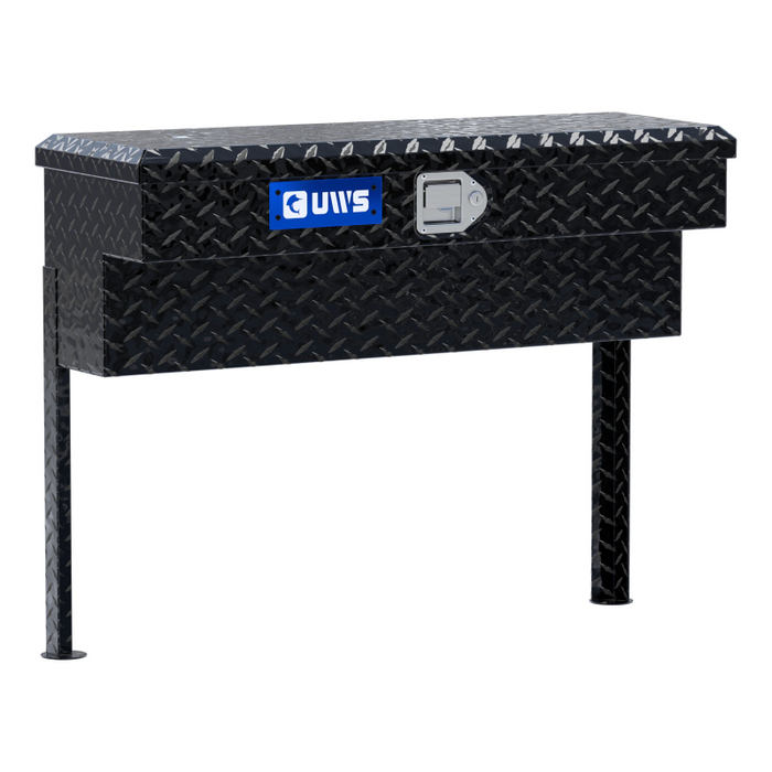 UWS Gloss Black Aluminum 36" Truck Side Tool Box Model TBSM-36-BLK