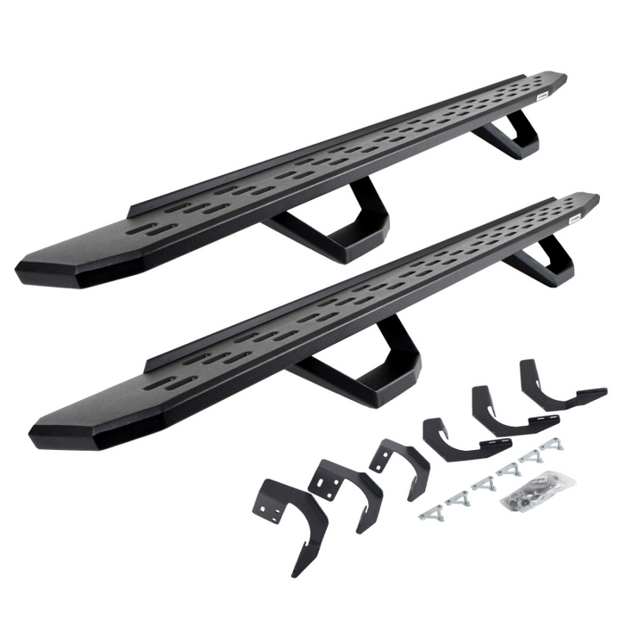 Go Rhino RB30 Running Boards with Mounting Brackets With 2 Pairs Drop Steps Kit Model 6962068720PC