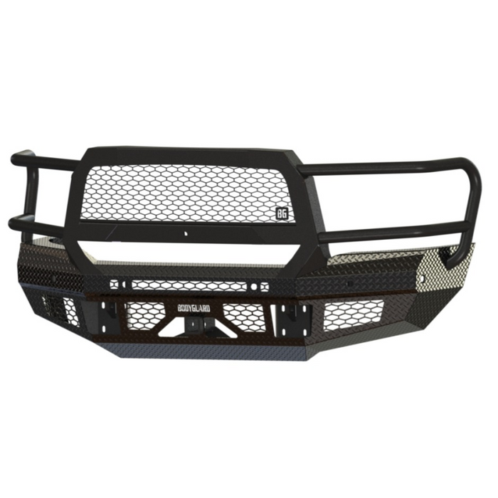 Bodyguard FT Front Extreme Sensor Cutouts Fog Cutouts Receiver W/ Mesh Grille With Camera Harness Bare Metal Model JER19BYBMH