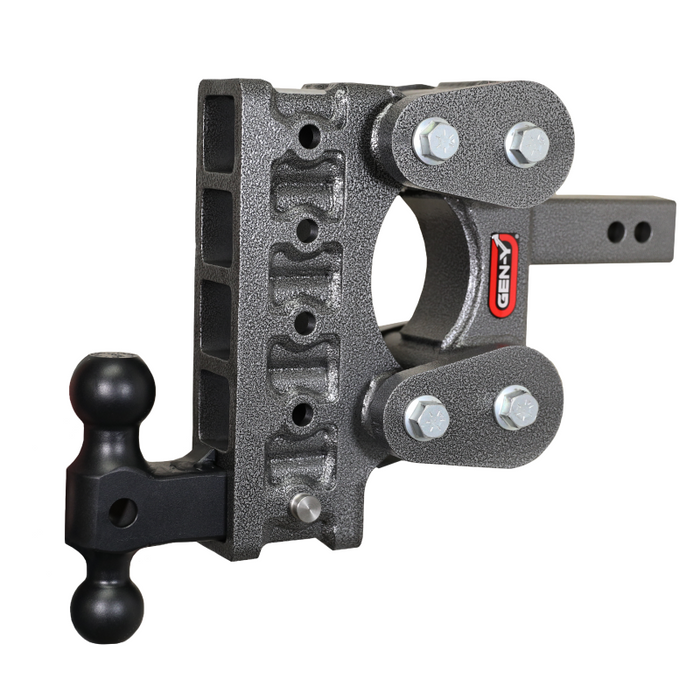 GEN-Y The BOSS TORSION-FLEX 2" Shank 7.5" Drop 1.7K TW 16K Hitch & GH-051 Dual-Ball Model GH-1215