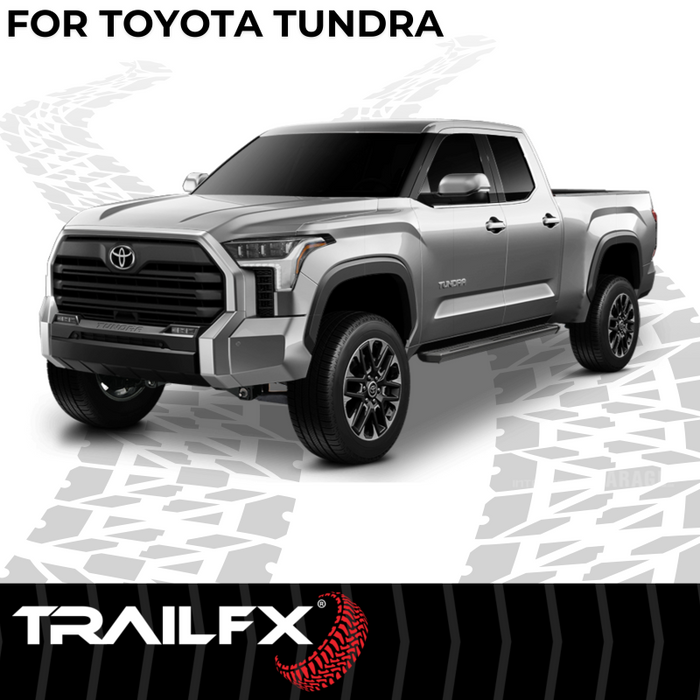 TrailFX A6 Running Boards Titanium Black Aluminum Model AL6017B