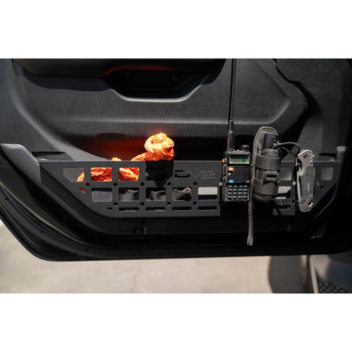 DV8 Offroad 2018-2025 Jeep Wrangler JL, JLU Slim Front Door ONLY Molle Pockets Model MPJL-07