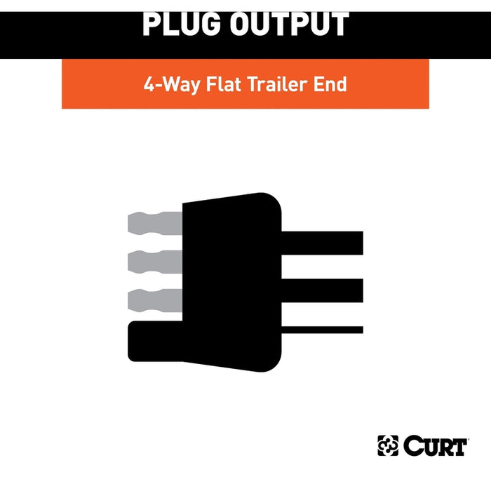CURT Custom Towed-Vehicle RV Wiring Harness for Dinghy Towing, Fits Select Chevrolet Colorado, GMC Canyon Model 52108