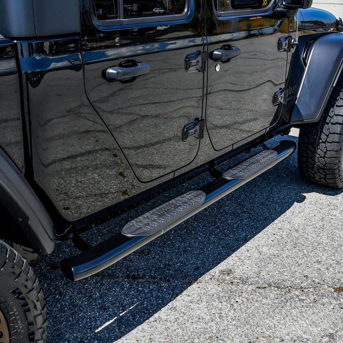 Westin PRO TRAXX 5 Oval Step Nerf Bars Black Steel Model 21-54165