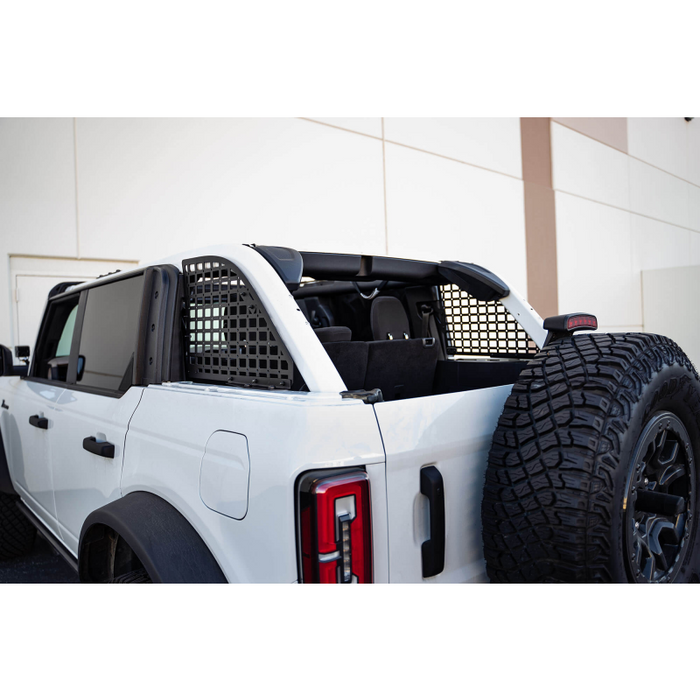 DV8 Offroad 2021-2026 Ford Bronco 4-Door Hard Top Only Rear Window Molle Panels Model MPBR-01