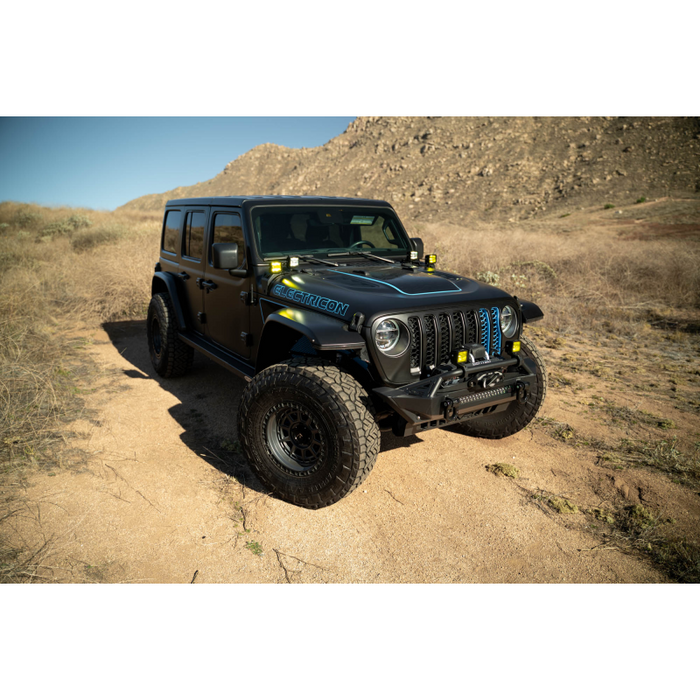 DV8 Offroad 2020-2026 Jeep Wrangler JL JLU 4xe Gladiator JT Dual Light Pod Mounts Model LBJL-12