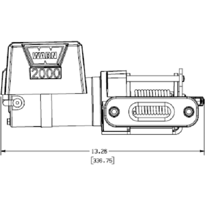 Warn DC2000 Utility Winch Model 92000