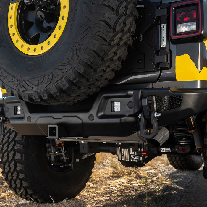 Smittybilt Stryker Rear Bumper - Textured Black (18+ JL/JLU) Model 77732