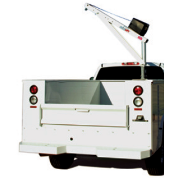 SpitzLift Service Body Top 900 lb. 12V Pedestal Crane Package Model Option-4-SB