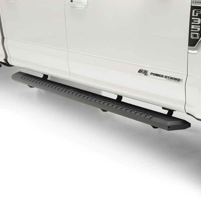 ARIES AdvantEDGE 5-1/2" x 85" Black Aluminum Running Boards Model 2556009