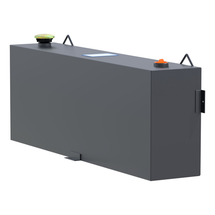UWS Matte Black 45-Gallon Vertical Steel Transfer Tank Model ST-45-R-MB