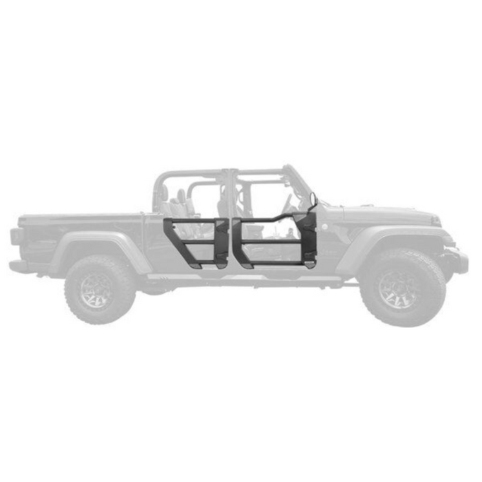 Go Rhino Trailline Tube Doors, Rear pair for Jeep JL/JLU and JT Model 572602