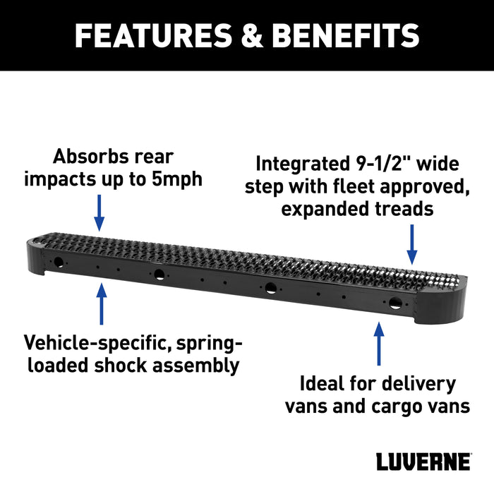 Luverne  Impact Shock-Absorbing Rear Bumper Step Select Sprinter 2500 3500 Model 415358-571500