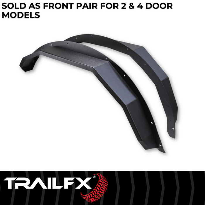 TrailFX Front Angle Tube Fender Flare Model BR007T