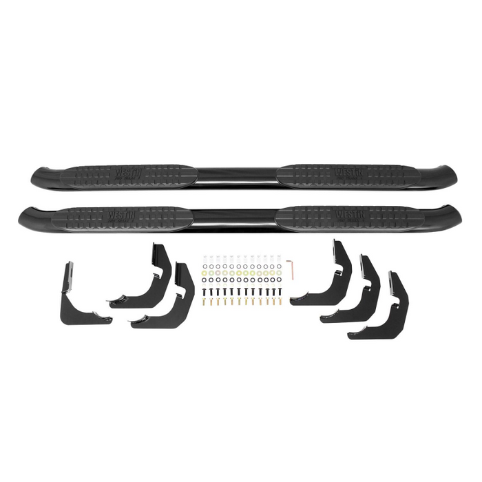 Westin PRO TRAXX 4 Oval Step Nerf Bars Black Steel Model 21-23705