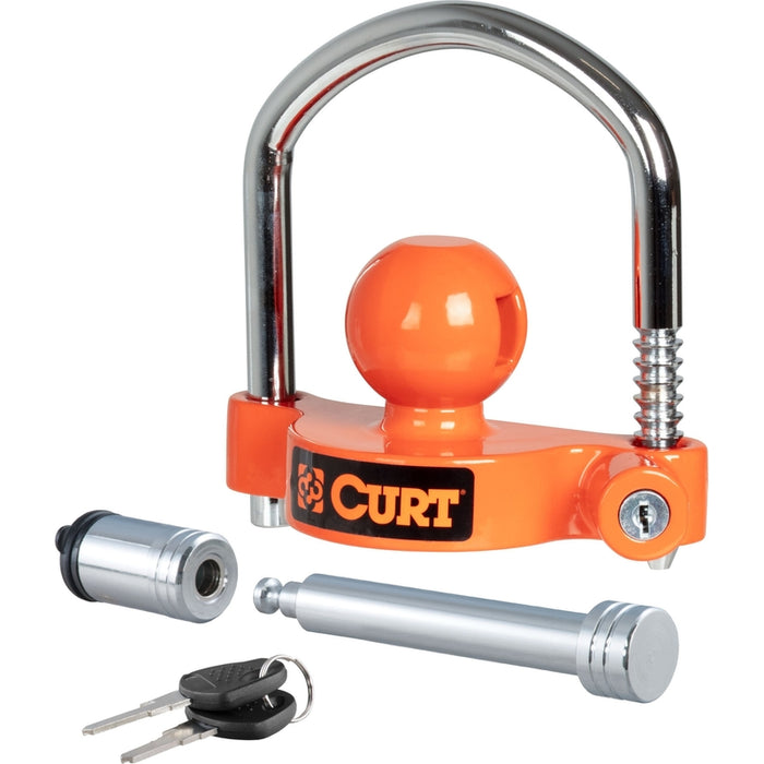 CURT Hitch & Coupler Lock Set, 2" or 2-1/2" Receivers, 1-7/8" to 2-5/16" Couplers Model 23092