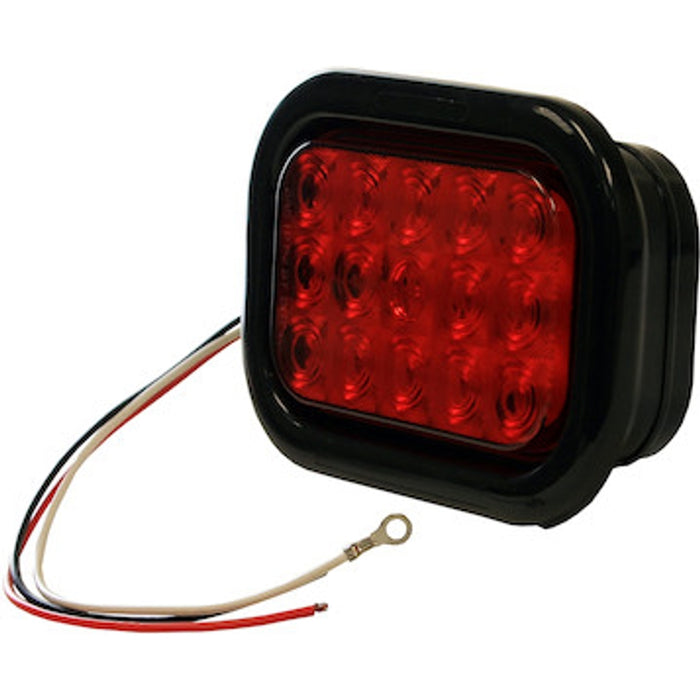 Buyers Products 5.33 Inch 15 LEDS Red Rectangular Stop/Turn/Tail Light Kit Model 5625115