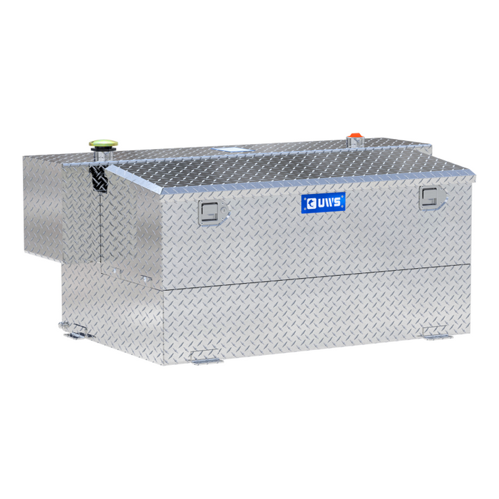 UWS Bright Aluminum Hammerhead-Style 100-Gallon Aluminum Combo Transfer Tank Model TT-100HH-CB