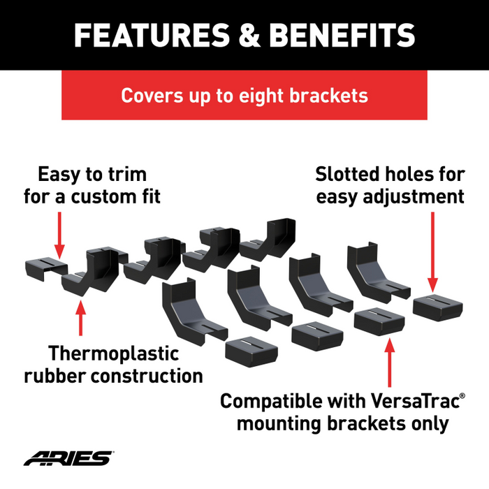 ARIES VersaTrac Bracket Covers (8-Pack) Model 2055180