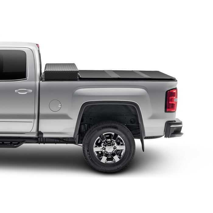 Extang Solid Fold Toolbox 2.0 Tonneau Cover - Black Textured Paint - For Use w/Existing Tool Box - Tool Box Not Included - 2017-2023 Ford F-250/350 8' 2" Bed Model 84488