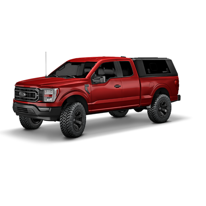SmartCap Matte Black Truck Bed Cap EVO Sport Series w/ Vertical Locks Model EV0319-MB