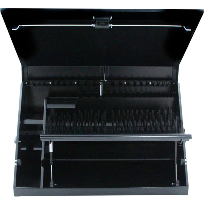 Montezuma 36 x 17 In. Steel Triangle® Toolbox Black Top Mount Toolbox DXTB36BB