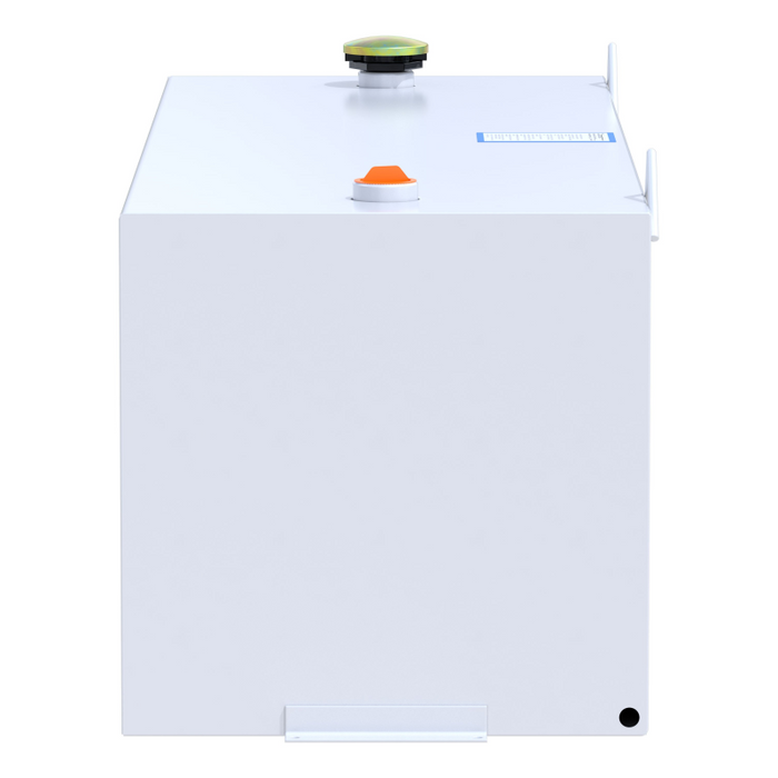 UWS White 100-Gallon Rectangle Steel Transfer Tank Model ST-100-RT-W