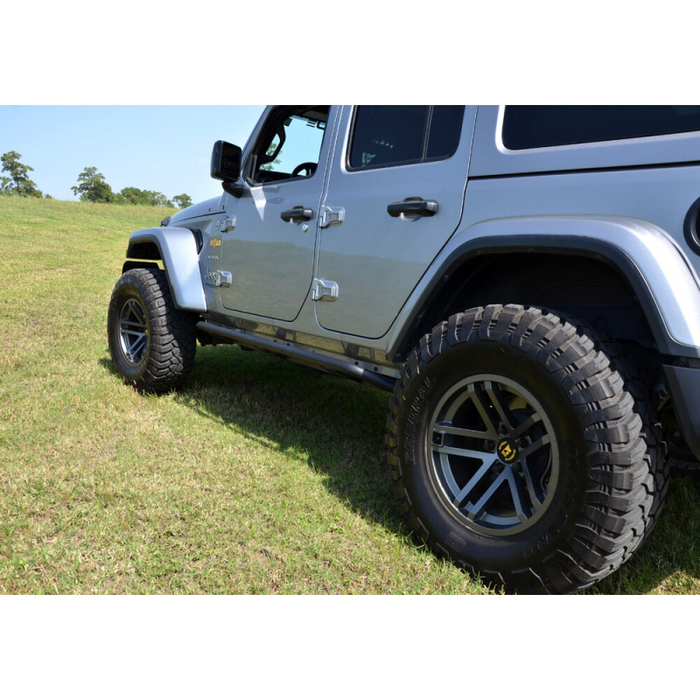 N-Fab Trailslider Rock Sliders Textured Black Steel Model TSJ074-TX