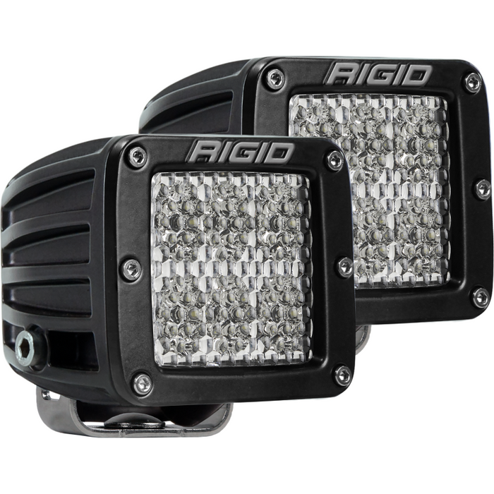 Rigid Industries D-Series PRO LED Light, Flood Diffused, Surface Mount, Black Housing, Pair Model 502513