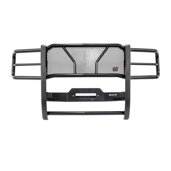 Westin HDX 1-Piece Winch Mount Grille Guard Black Steel Model 57-92275