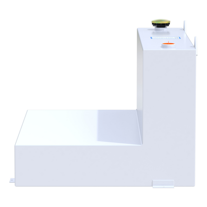 UWS White 85-Gallon L-Shape Steel Transfer Tank Model ST-85-L-W