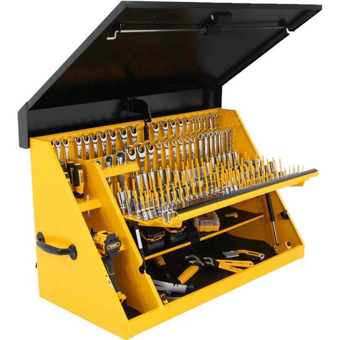 Montezuma 36 x 17 In. Steel Triangle® Toolbox Yellow/Black Top Mount Toolbox DXTB36BY