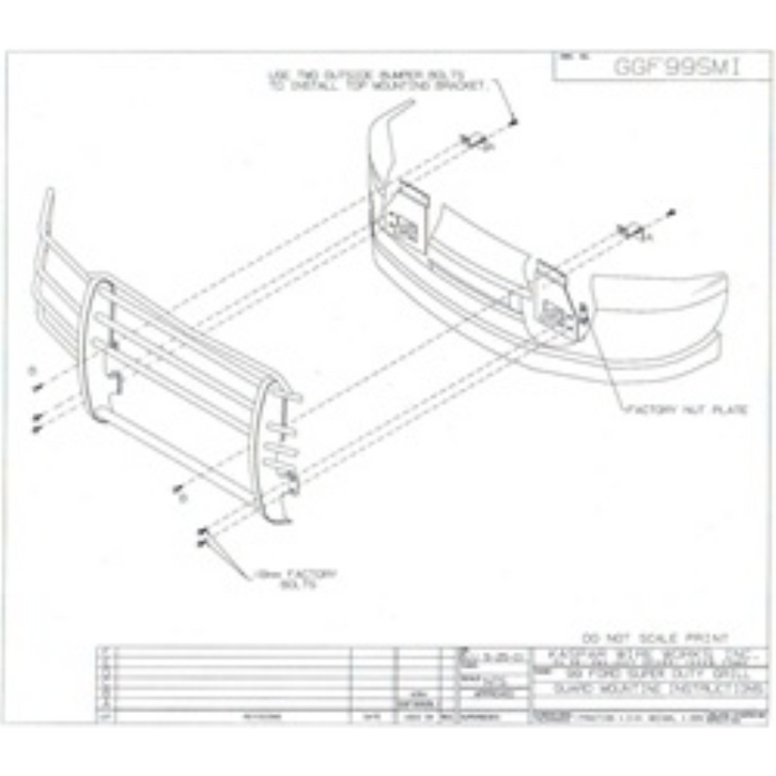 Ranch Hand Legend Series Grille Guard Fits Select 99-04 Ford Excursion ...