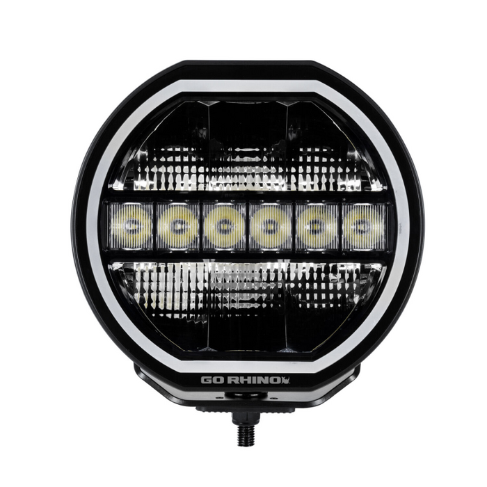 Go Rhino Blackout Series MAXLINE 9" LED Beam with Multi Daytime Running Light Model 751440911CRS