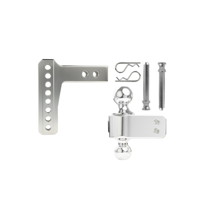 BulletProof Hitches 2.0" Aluminum Medium Duty 4" Drop/Rise Hitch Model AL204