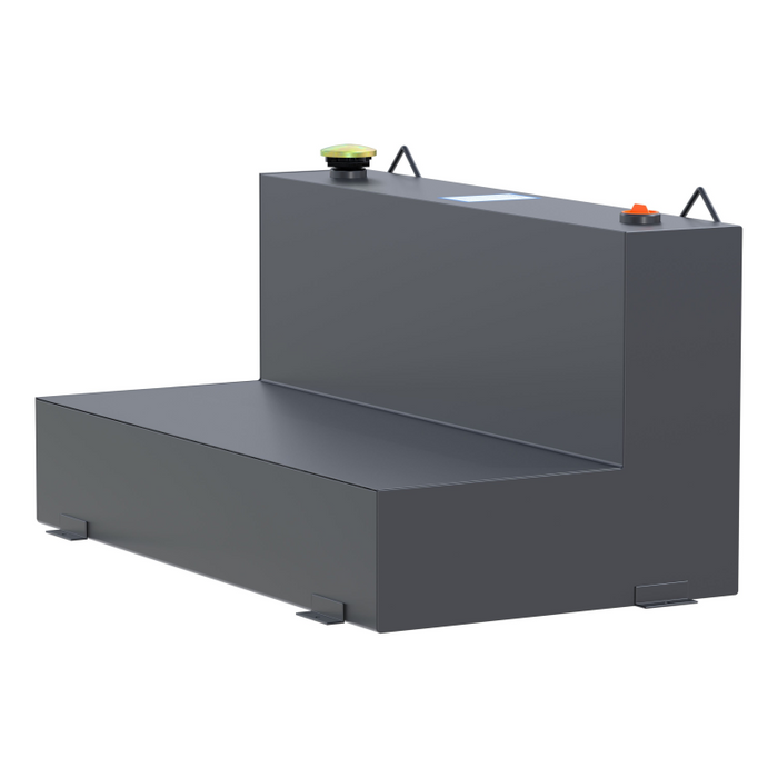UWS Matte Black 75-Gallon L-Shape Steel Transfer Tank Model ST-75-L-MB
