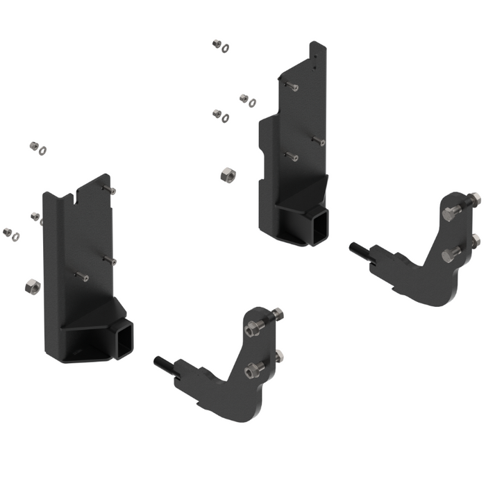 Ex-Guard Kit Extreme-Duty Medium-Height Coverage Black Grille Guard Kit w/ Mounting Bracket Model CV-14RPM-25B-CV-14RPM-BR10