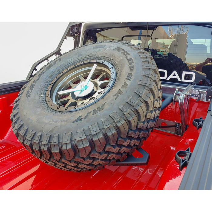 DV8 Offroad 2020-2025 Jeep Gladiator JT Adjustable Tire Carrier Model TCGL-01