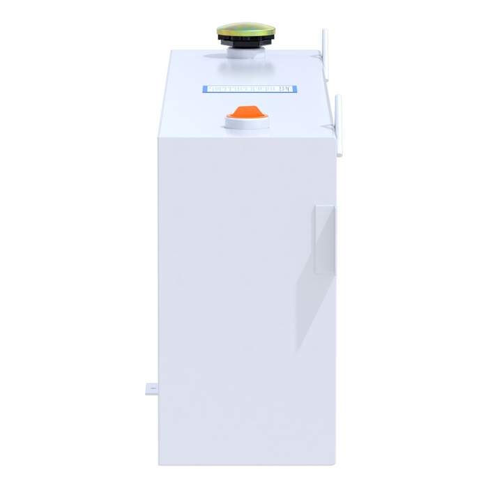 UWS White 45-Gallon Vertical Steel Transfer Tank Model ST-45-R-W