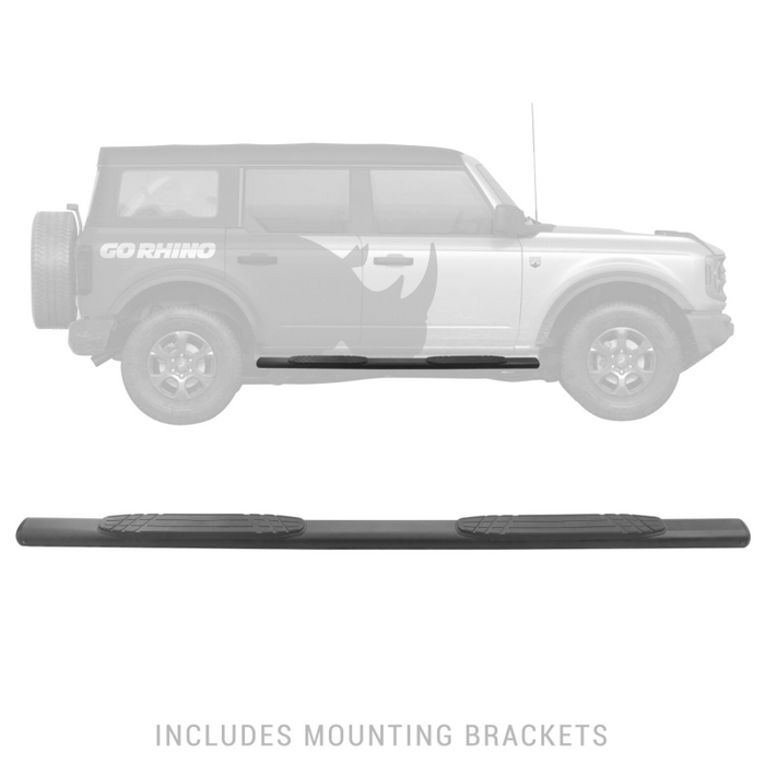 Go Rhino 4" 1000 Series Step Nerf Bars with Mounting Bracket Kit Model 104412973T