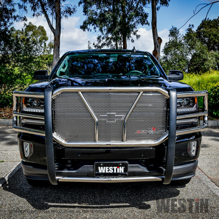 Westin HDX 1-Piece Grille Guard Polished Stainless Steel Model 57-3870