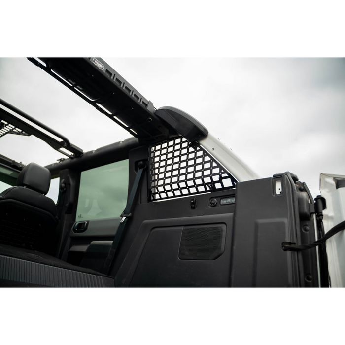 DV8 Offroad 2021-2026 Ford Bronco 4-Door HardTop Only Pocketed Rear Window Molle Panels Model MPBR-08