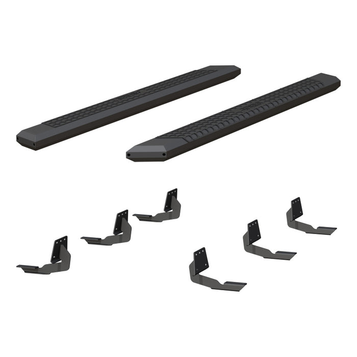 ARIES AdvantEDGE 5-1/2" x 75" Black Aluminum Side Bars, Select Ram 1500 Model 2556050