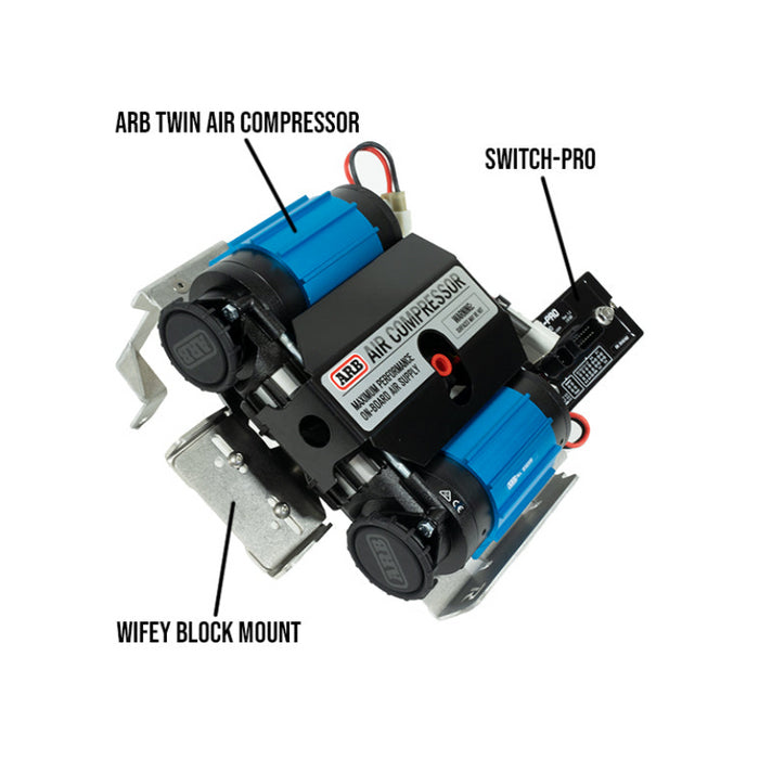 Rago Fabrication 2010-2023 5th Gen Toyota 4Runner Air Compressor Mount Model R1418TT4RARB