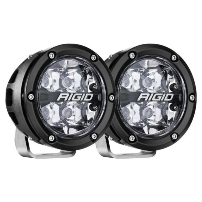 Rigid Industries 360-Series 4" Off-Road Lamp, Spot Beam, RGBW BackLight, Pair Model 36402