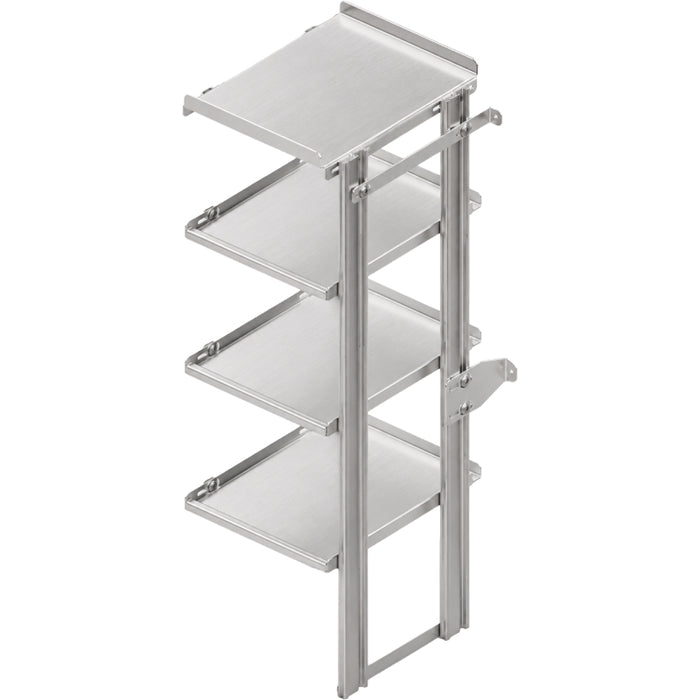 Hackney Expansion Shelving Module with Ladder Top and 3 Shelves - 23D x 18W x 60.5H Model 2318LX