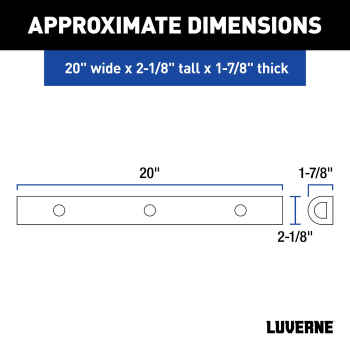 Luverne 20" Universal Rubber Bumper Strips (2-Pack) Model 2090616-2