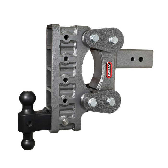 GEN-Y The BOSS TORSION-FLEX 3" Shank 9" Drop 2.4K TW 21K Hitch & GH-061 Dual-Ball Model GH-1815