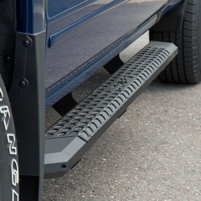 ARIES AdvantEDGE 5-1/2" x 91" Black Aluminum Running Boards Model 2556046