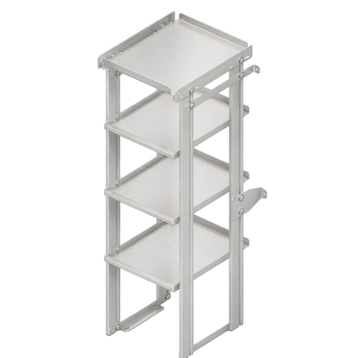 Hackney Base Shelving Module with Ladder Top and 3 Shelves - 23D x 18W x 60.5H Model 2318LB